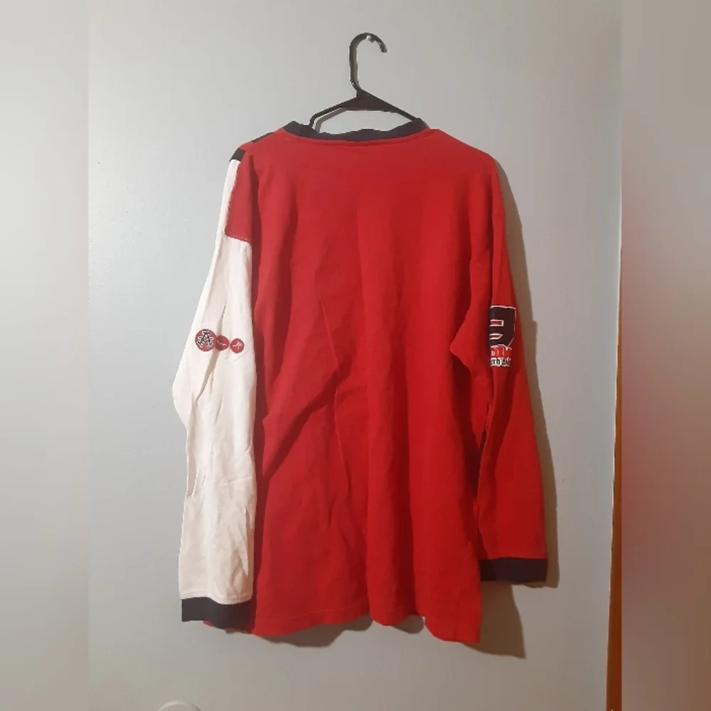 Akademiks Men's Sports Patch Sweater Long Sleeve Pull Over Size XL